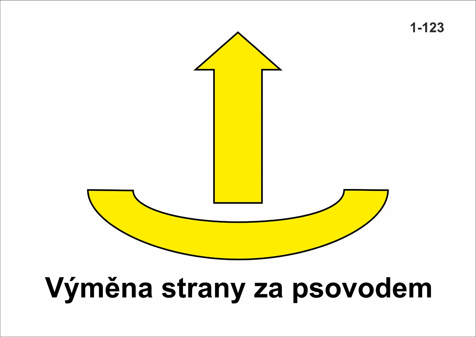 1-123 Výměna strany za psovodem v pohybu
