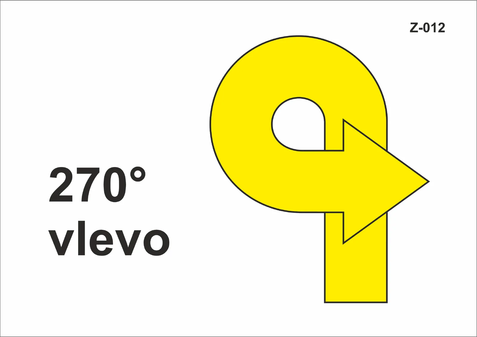 Z-012 270° vlevo