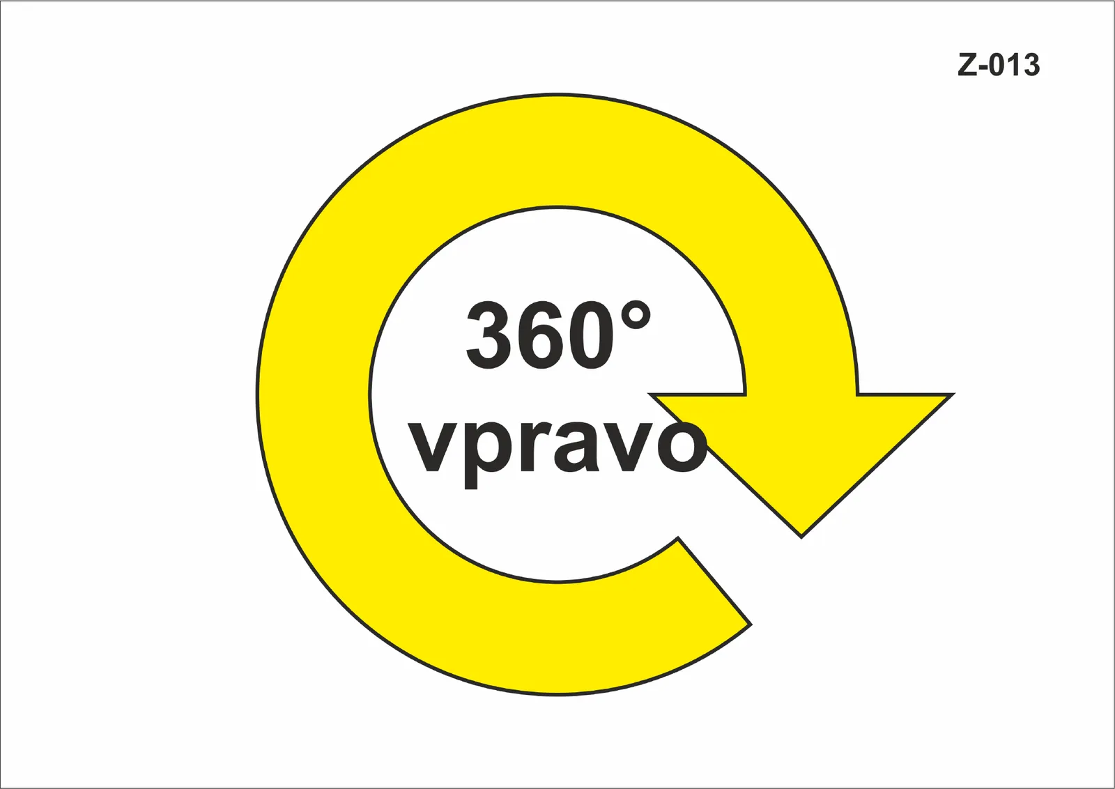 Z-013 360° vpravo