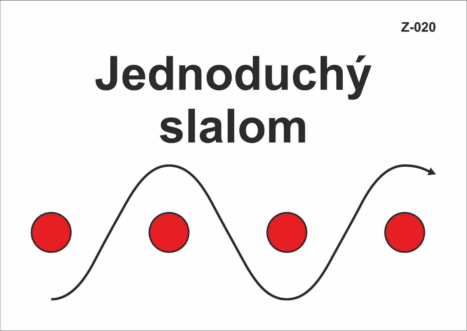 Z-020 Slalom jednoduchý