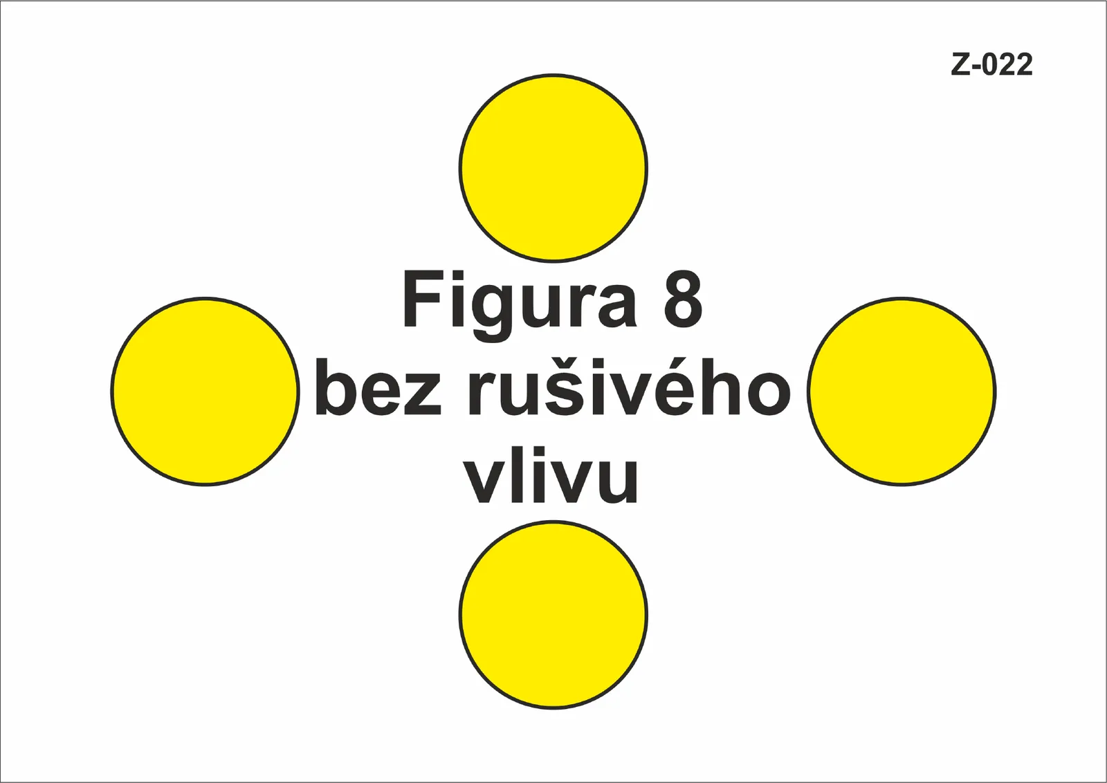 Z-022 Figura 8 bez rušivého vlivu